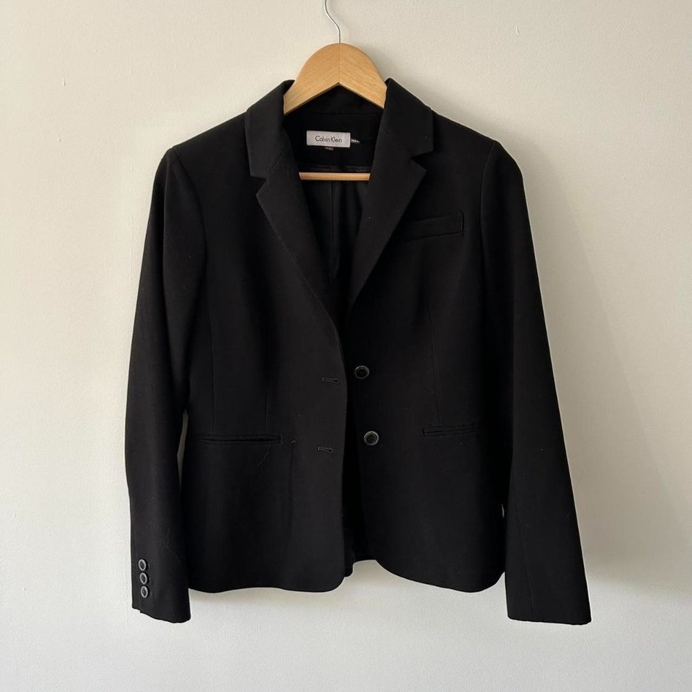 calvin klein women's black jacket